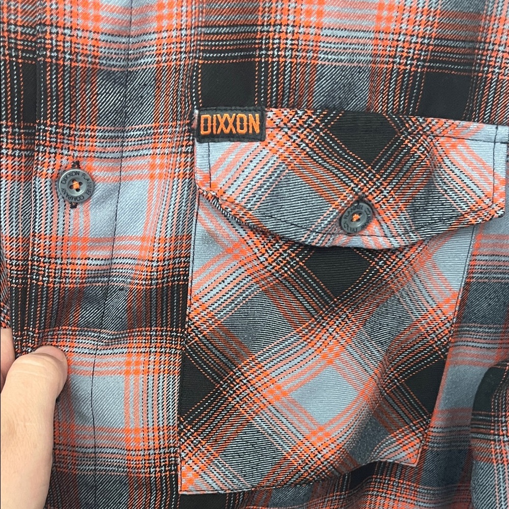 Dixxon Men's Red and Black Checkered Shirt - Picture 3 of 4